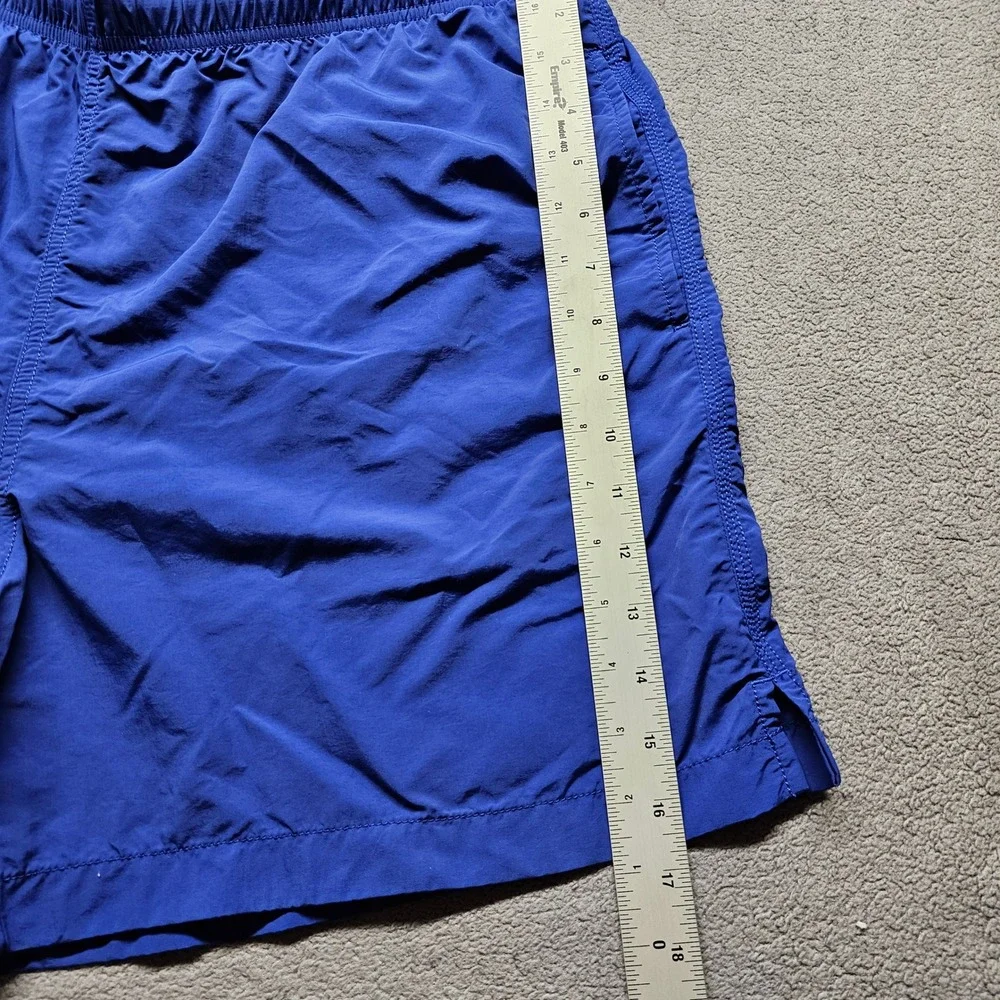 Lands' End Swim Trunks Mens Large 36-38/L Blue Solid Board Shorts